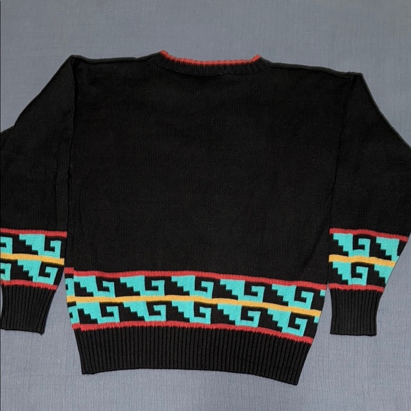Pioneer Wear Womens Aztec Pattern Design Knit Sweater Vintage 80s EUC M - Picture 6 of 9